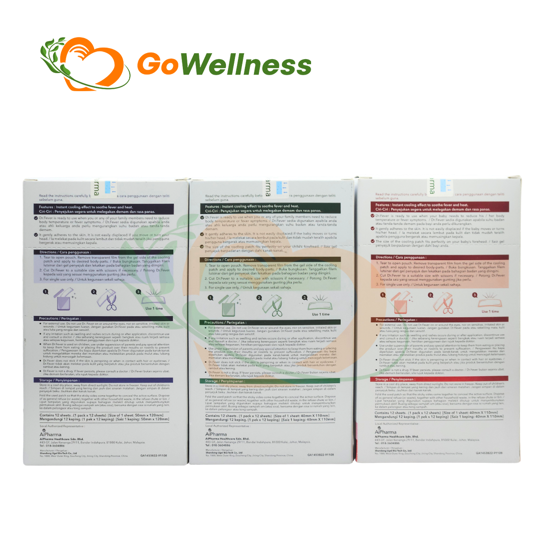 DR.FEVER PATCH | Infant, Kids & Adult | Fever Cooling Gel Patch | 8 Hours Relief - Image 4