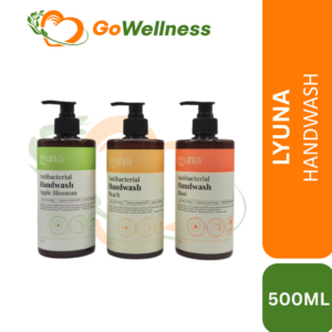 LYUNA HANDWASH 500ML | Anti-Bacterial, Calm & Soothing, Moisturising & Soft | Blast / Apple Blossom / Peach